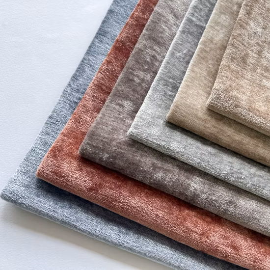 Tissu 100% Polyester à rayures Super doux, Chenille imprimée Jacquard Micro daim pour canapé, chaise, meubles, coussin, décoration d'oreiller