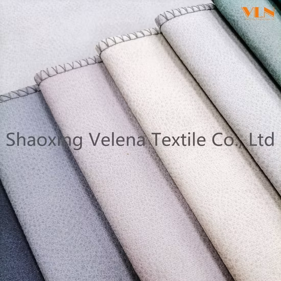 Offre spéciale technologie cuir daim 100% Polyester tissu teinture avec colle gaufrage meubles d'ameublement canapé Textile tissu