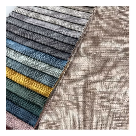 Tissu doux de moscou dubaï 100% Polyester, teinture de velours hollandais avec rembourrage imprimé, meubles de canapé, Textile de maison