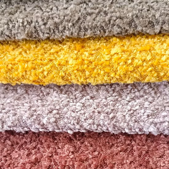 Tissu de canapé en polyester chenille et jacquard pour meubles textiles à la maison