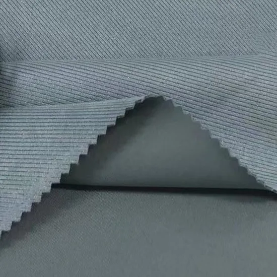 Chine Supplément Stretch tricoté 92% polyester 8% élasthanne couche d'air tissu en daim bronzant pour vêtements décontractés mode jupe canapé